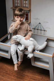 Dinosaurus rozmer L šedý personalizácia: Iba samotná bábika