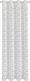 ZÁCLONA NA KRÚŽKOCH EVA MINGE JASMIN1 140X250 CM BIELA