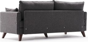 Třímístná rozkládací pohovka Bella 208 cm antracit