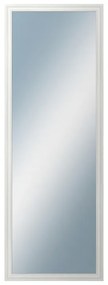 DANTIK - Zrkadlo v rámu, rozmer s rámom 50x140 cm z lišty LYON biela (2666)