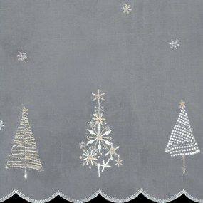 KRÁTKA ZÁCLONA NA PÚTKACH XMAS11 150X40 CM VZOROVANÁ