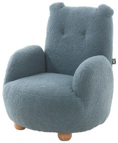 Modré detské kresielko z textílie buklé Rocky – Vipack