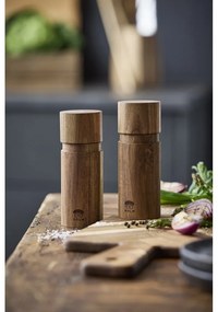 Drevená súprava mlynčekov na korenie a soľ 2 ks v prírodnej farbe – Holm
