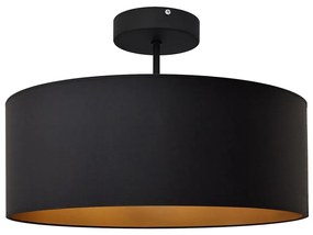 Luster na tyči ALBA 3xE27/15W/230V čierna/zlatá