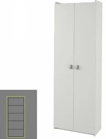 Kondela Policová skriňa, biela, NATALI TYP 2