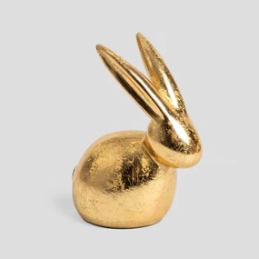 Dekoratívna figúrka zajaca DESO zlatá 879130