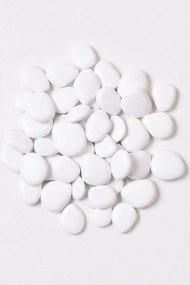 Dekoračné kamene COSTA, 20-40 mm, plast, biela