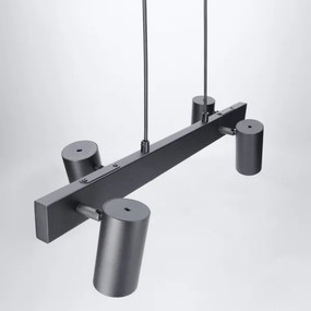 BRILAGI - LED RGBW stmievateľný luster na lanku SELE 4xGU10/6,5W/230V čierny