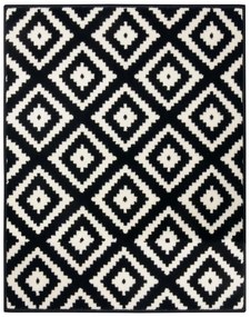 Hanse Home, Kusový koberec Hamla 105477 Black Cream, 80x200, čiernobiela, chodba / predsieň