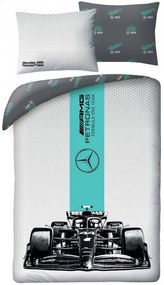 Posteľné obliečky Mercedes-AMG Petronas Formula One Team - 100% bavlna - 70 x 90 cm + 140 x 200 cm