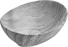 Mexen Elza, umývadlo na dosku 40 x 33 cm, šedý kameň, 21014096