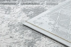 Koberec AKRYL VALS 0W1738 C53 87 Ramka beton, tmavý sivý / svetlý sivý
