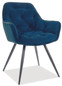 Jedálenská stolička CHERRY MAT VELVET granátová