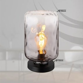 Globo 16046TS - Stolná lampa DARINA 1xE27/60W/230V šedá
