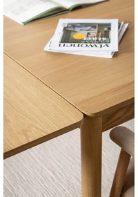Rozkladací jedálenský stôl v dekore duba v prírodnej farbe 100x200 cm Atlantic – Actona
