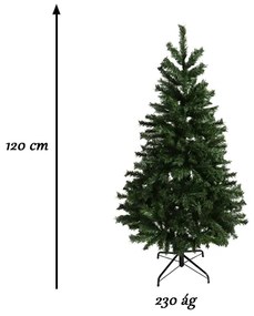 Umelý vianočný stromček nórsky, s kovovým stojanom, v 4 veľkostiach-120cm