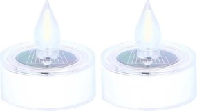 Solárne LED čajové sviečky FLARNIS, sada 2 ks