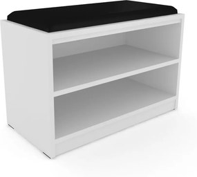 Biely botník Poen s čiernym sedákom