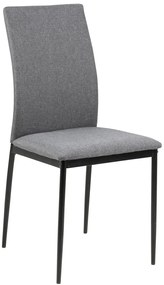 Elegantná jedálenská stolička DEMINA - sivá