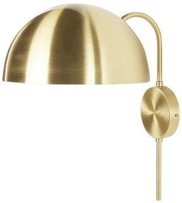 Kovové nástenné svietidlo zlaté WAMPU Beliani
