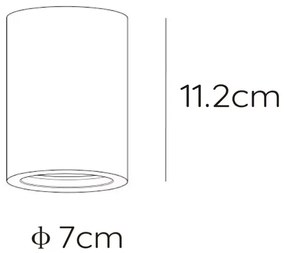 Lucide 35100/11/31 - Stropné svietidlo GIPSY 1xGU10/35W/230V