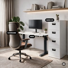 Elektrický stôl s nastavením výšky ergonomický antracitovo-bieli, 1200x600 mm: ARIA
