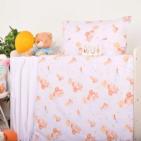Obliečky detské Veverička v obláčikoch EMI: Detský set 90x130 + 45x65