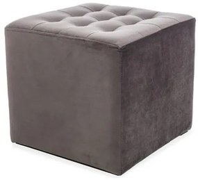 Taburet Lori Velvet, sivá