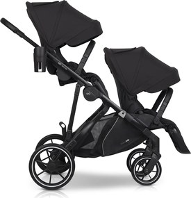 Súrodenecký kočík EasyGo Duoflex Ebony Black 2 športové časti