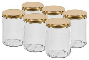 Browin Sada zaváracích pohárov s viečkom Twist 500 ml, 6 ks