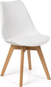 Noela Jedálenský set SCANDINAVIA 150 biely + 4x stolička SCANDINO biela