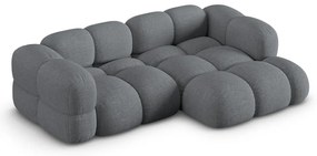 Sivá rohová pohovka (pravý roh/s leňoškou) Loretto – Cosmopolitan Design