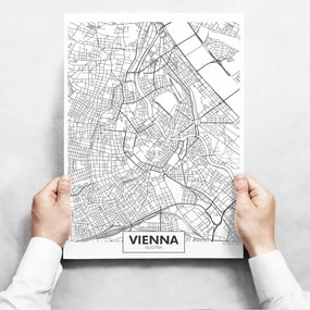 Obrazy na stenu - Map of Vienna II
