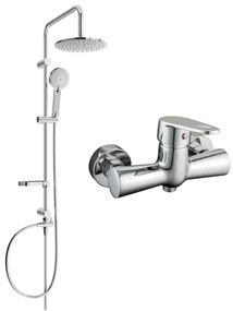 Mexen Carl sprchový set s dažďovou sprchou a sprchovou batériou Kama, chrómová, 72540240-00