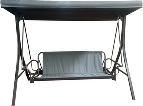 Sivá kovová záhradná hojdačka Madrid – Rojaplast