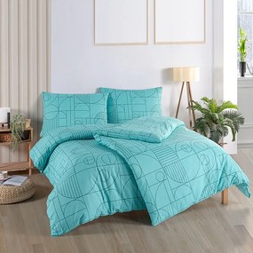 BedTex Bavlnené povlečení Geo Aquatic Awe, 220 x200 cm, 2 ks 70 x 90 cm, 220 x 200 cm, 2 ks 70 x 90 cm