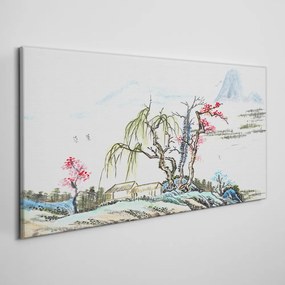 Obraz canvas Abstrakcie stromov