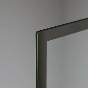 BPS-koupelny Jednodielna vaňová zástena PR02 BL 70x140 čierna