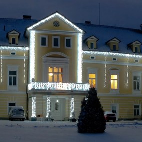 DECOLED LED světelný řetěz 20 m, ledově bílá, 120 diod, IP67, bílý kabel
