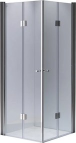 BPS-koupelny Štvorcový sprchový kút HYD-SK1290C 100x100 chróm/transparent - bez vaničky