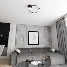 Stropné svietidlo LUCIO 3xGX53/12W/230V čierna