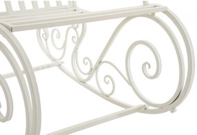 Kovové hojdacie kreslo Smile - Biela