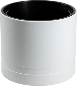 PLASTOVÝ KVETINÁČ LUNA CYLINDER 43,5X38 CM BIELA