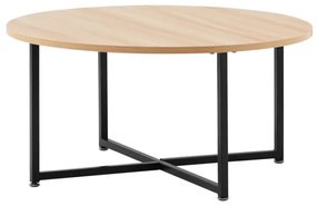 Konferenčný stolík, dub/čierna, SAFRON