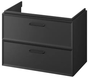 Cersanit S1017-003 - Závesná kúpeľňová skrinka pod umývadlo MILLE 80x45 cm čierna