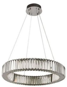 LED Stmievateľný luster na lanku LED/40W/230V 3000-6500K chróm + diaľkové ovládanie