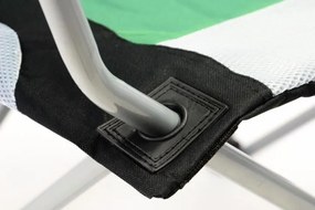 Divero Deluxe 35957 Sada 2 ks skladacia kempingová rybárska stolička - zeleno / čierna