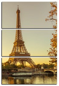 Obraz na plátne - Eiffel Tower - obdĺžnik 7110B (90x60 cm  )