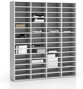 PLAN Policový organizér na tlačoviny SEGMENT, 800 x 330 x 350 mm, biela