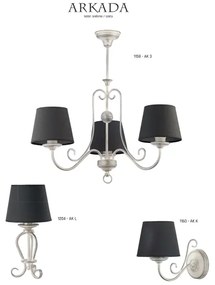 Jupiter 1159 - AK5 - Závesné svietidlo ARKADA 5xE27/60W/230V